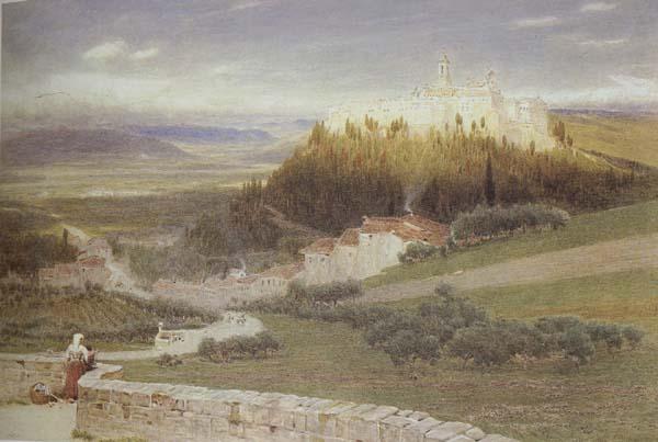 Albert Goodwin,RWS Certosa,near Florence (mk46) France oil painting art